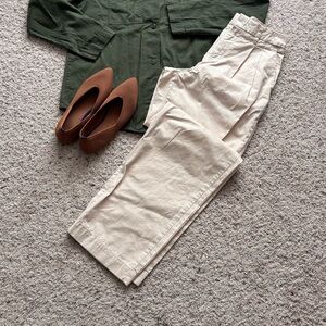 Smart casual - casual a new day Women's Cream Straight Leg Trousers size 6 NWT